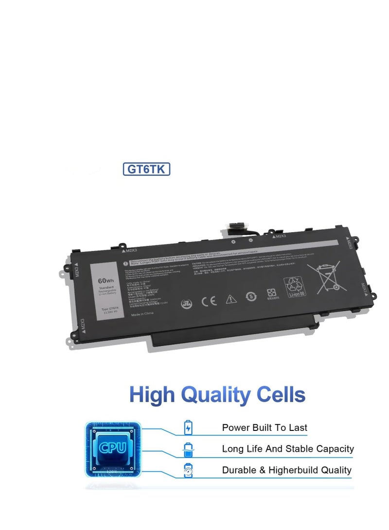 Terabyte بطارية احتياطية لجهاز الكمبيوتر المحمول متوافقة مع Dell Latitude 9440 9450 2 في 1 سلسلة - Image 2