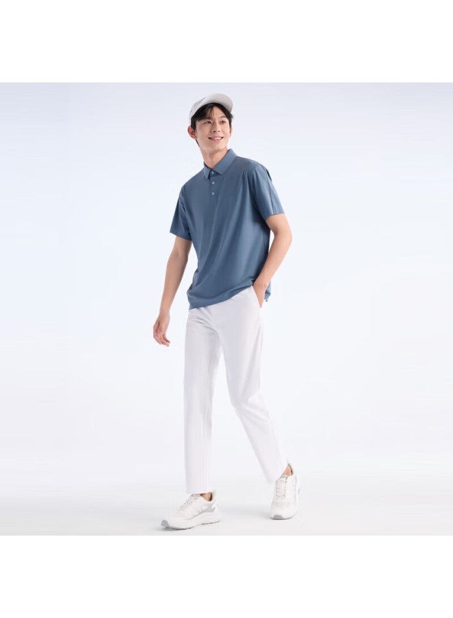 Joeone Men's Short-sleeve Polo Shirt, Moisture-wicking Quick-dry 7a Antibacterial Polo Shirt, Summer High-elasticity Short-sleeve T-shirt For Me - Image 3