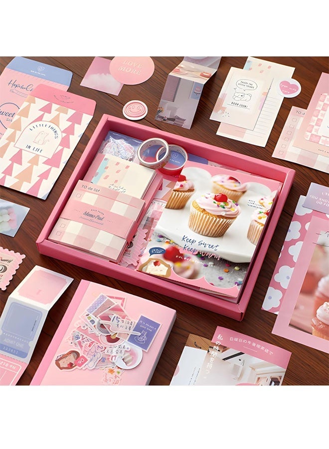 Beauenty Vintage Scrapbook Kit, Journaling Scrapbooking Supplies with A6 Grid Notebook, Aesthetic Paper, Stickers, Washi Tape for DIY Craft ﻿ - Image 3