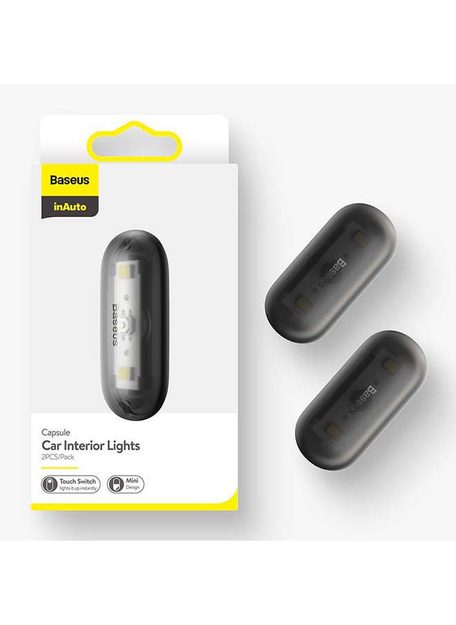 NIBEMINENT 2-Piece Capsule Car Interior Lights Set  - Image 2