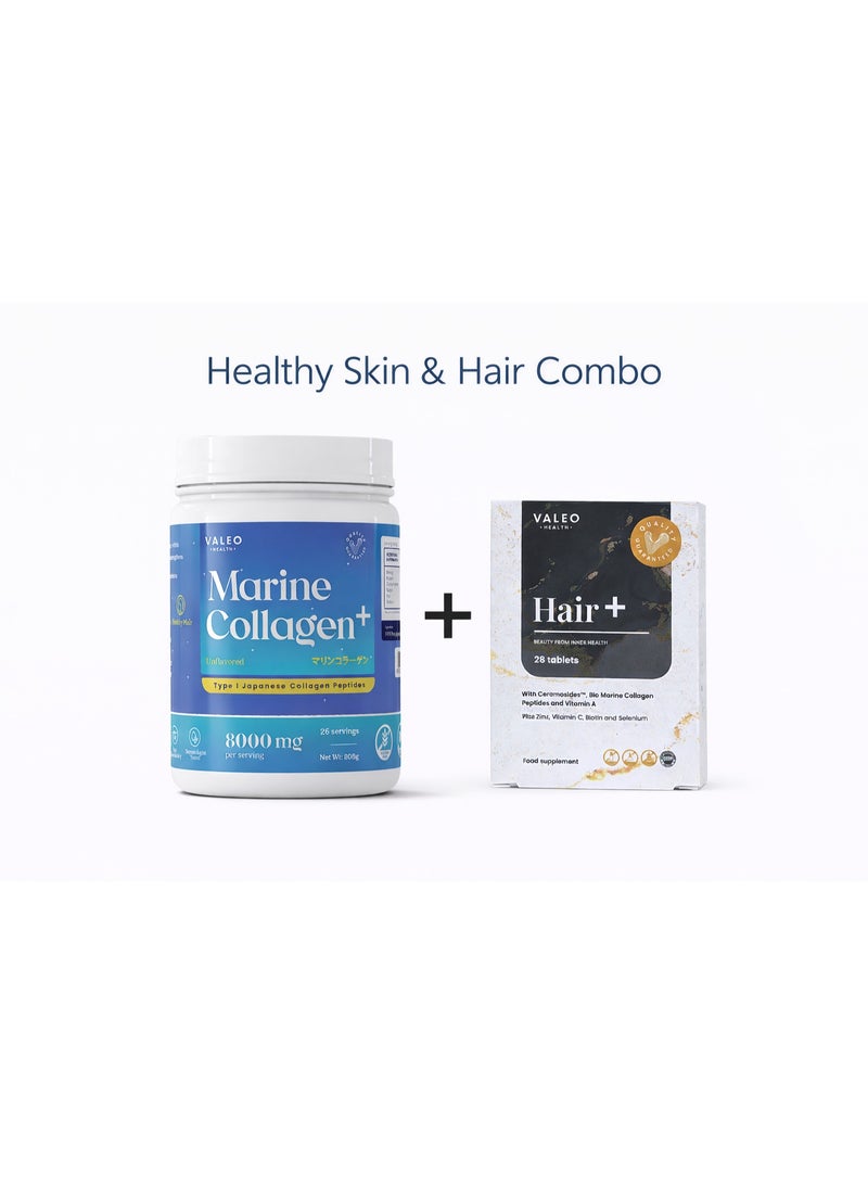 VALEO Marine Collagen And Valeo Hair+ Combo - Image 1