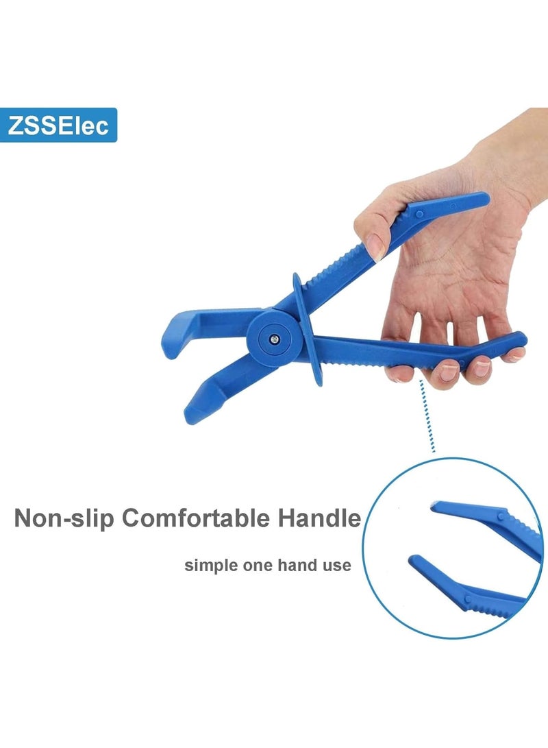 SOLARAE Hose Pinch off Pliers Set, 3 Pack Plastic Hose Clamp Pliers Tool for Fuel Line, Automotive Coolant Hose Spring Clamps Tool, Radiator Hoses Coolant Hoses, Blue - Image 5