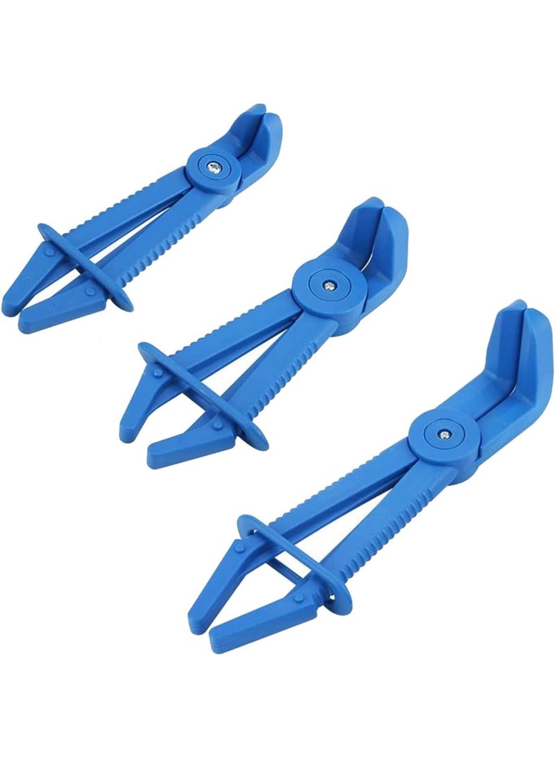 SOLARAE Hose Pinch off Pliers Set, 3 Pack Plastic Hose Clamp Pliers Tool for Fuel Line, Automotive Coolant Hose Spring Clamps Tool, Radiator Hoses Coolant Hoses, Blue - Image 1