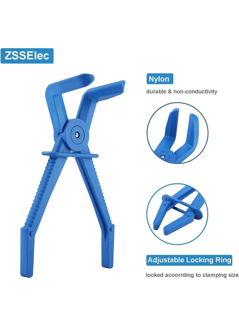 SOLARAE Hose Pinch off Pliers Set, 3 Pack Plastic Hose Clamp Pliers Tool for Fuel Line, Automotive Coolant Hose Spring Clamps Tool, Radiator Hoses Coolant Hoses, Blue - Image 4