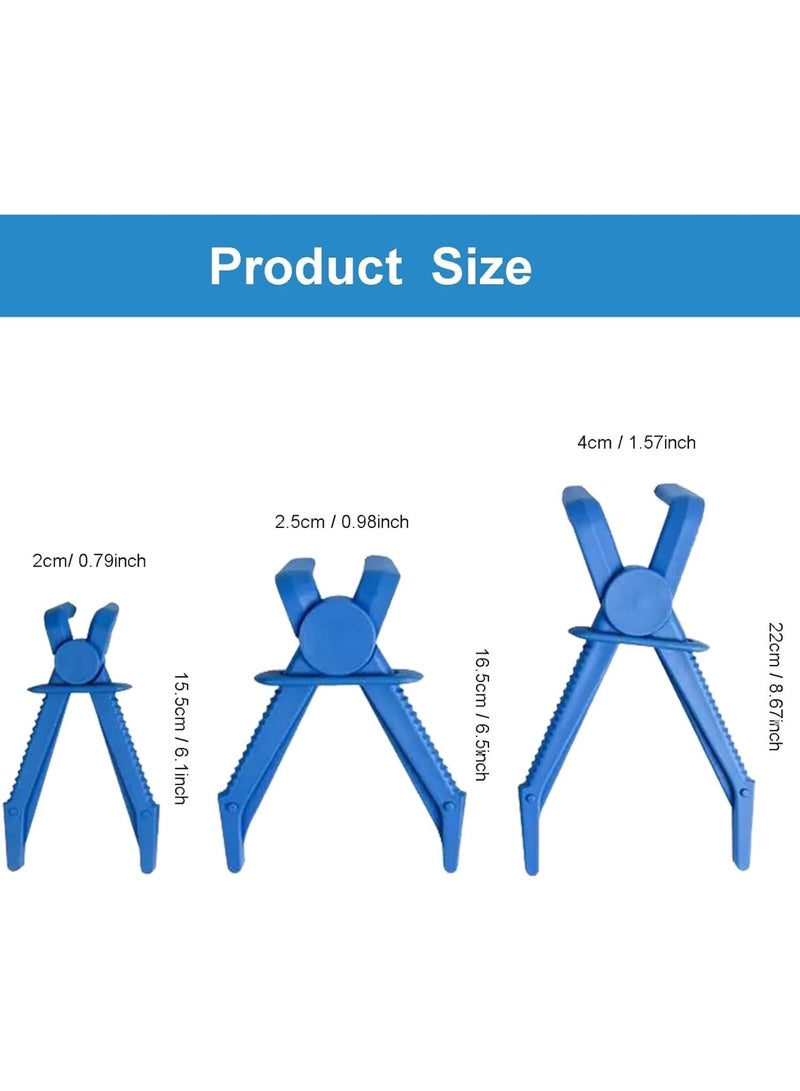 SOLARAE Hose Pinch off Pliers Set, 3 Pack Plastic Hose Clamp Pliers Tool for Fuel Line, Automotive Coolant Hose Spring Clamps Tool, Radiator Hoses Coolant Hoses, Blue - Image 3