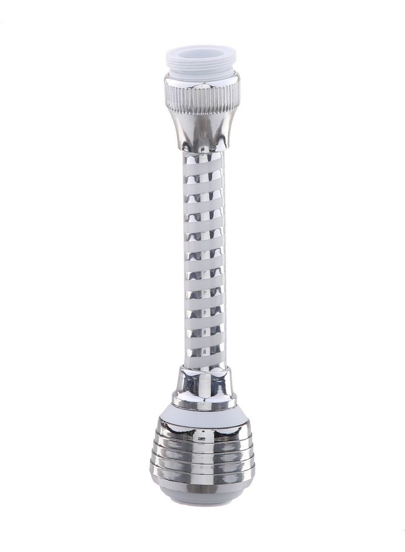 NIBEMINENT Water Faucet Filter Silver 9.2x3.8x21.1cm 