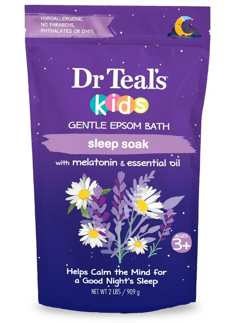 دكتور تيل نقع ملح إبسوم اللطيف للنوم مع الميلاتونين ومزيج الزيوت العطرية 909 جرام - Image 1