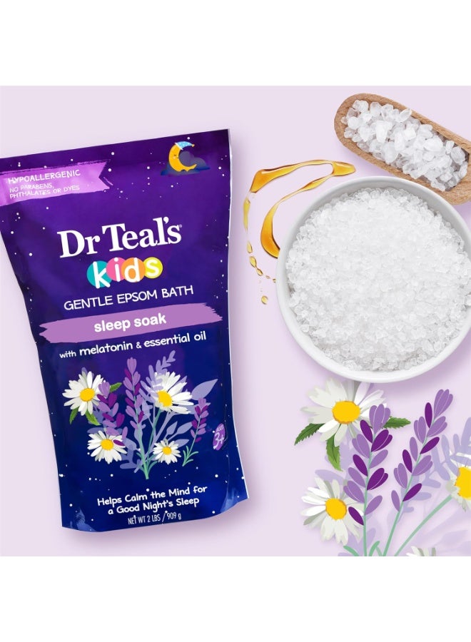 دكتور تيل نقع ملح إبسوم اللطيف للنوم مع الميلاتونين ومزيج الزيوت العطرية 909 جرام - Image 3