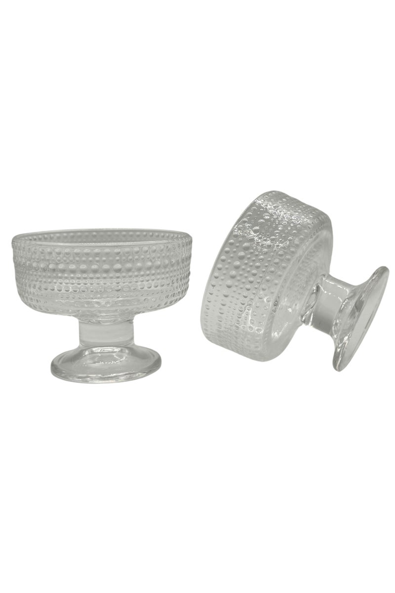 AL-GANNAS 8-Piece Crystal Glass Dessert Bowl Set with Base | Premium Cups for Sweets & Ice Cream - Image 5