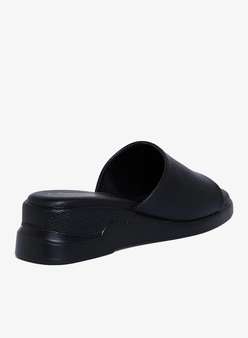 Geoomnii BLACK Geoomnii Comfort Slide Sandals for Women – Cushioned Slip-On Casual Sandals for Daily Wear, Home, Travel & Walking for Women | Best Price UAE