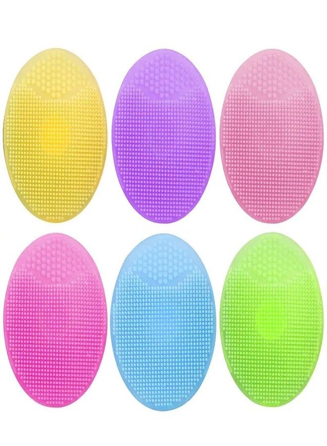 Giffy Soft Bristles Scrubber Face Massage Exfoliating Facial Baby Shower Shampoo Suction Cup Silicone Pore Cleanser Brush Smooth Skin for Women Multicolor (4) - Image 1