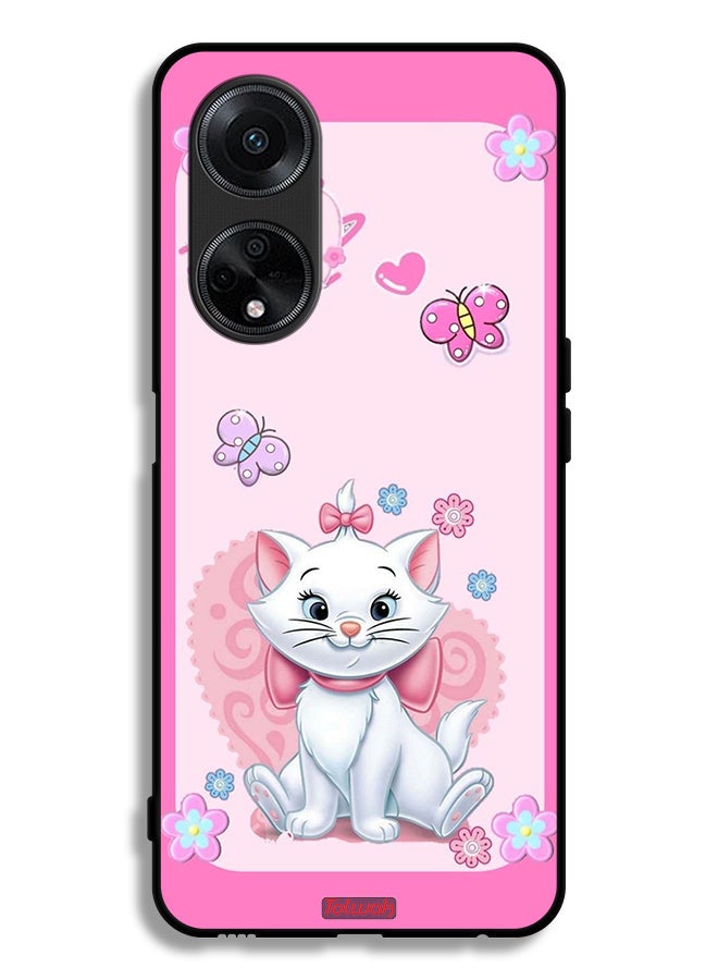 Tolwak Oppo A98 5G Protective Case Cover Cute Lady Cat - Image 1