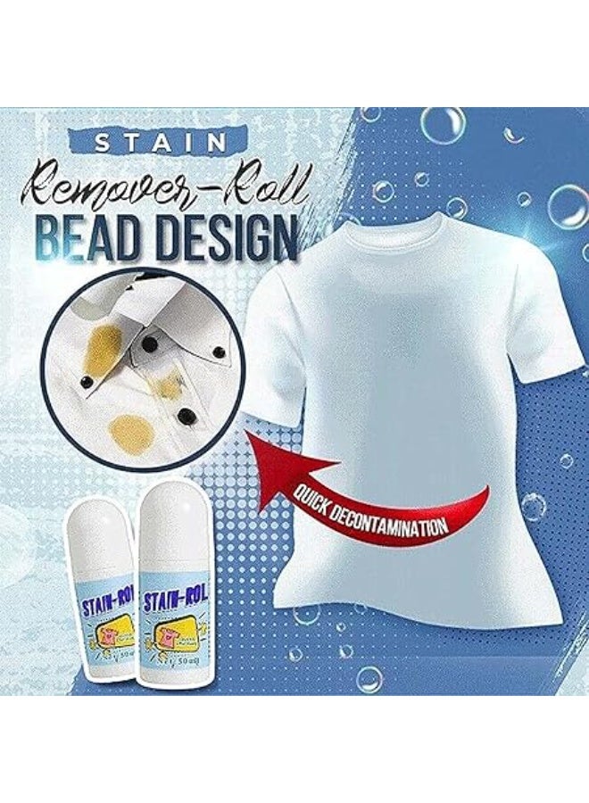 Cotton Clothes Stain Remover Roll Bead,Stain Remover Roller-Ball Cleaner, Portable No-Wash Instant Stain Remover Pen for Clothes And Fabric - Image 4