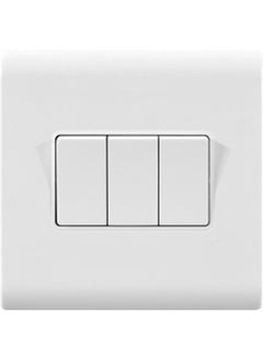 MODI MODI 10A 3 GANG 2 WAY SWITCH WHITE 