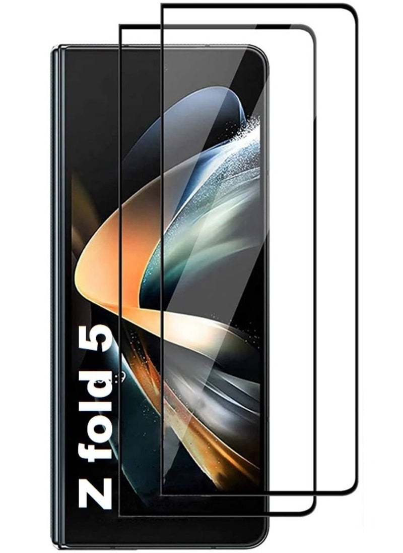 Generic - 2 Pack Samsung Galaxy Z Fold 5 Screen Protector Front Tempered Glass Full Coverage Screen Protector Fingerprint Resistant Scratch Resistant for Samsung Galaxy Z Fold 5 - Image 1