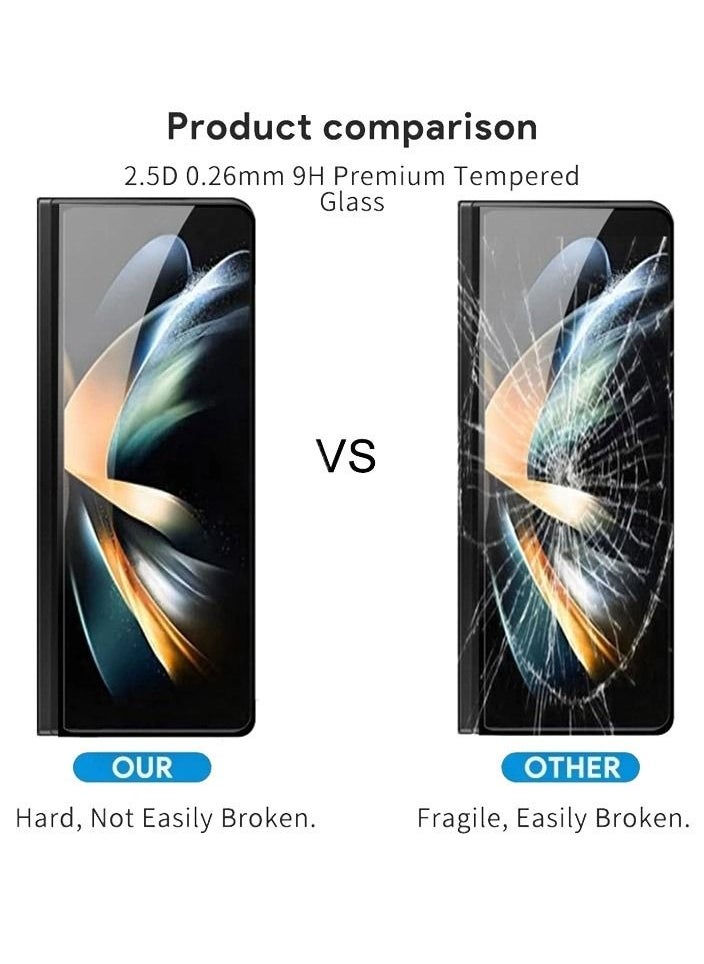 Generic - 2 Pack Samsung Galaxy Z Fold 5 Screen Protector Front Tempered Glass Full Coverage Screen Protector Fingerprint Resistant Scratch Resistant for Samsung Galaxy Z Fold 5 - Image 1