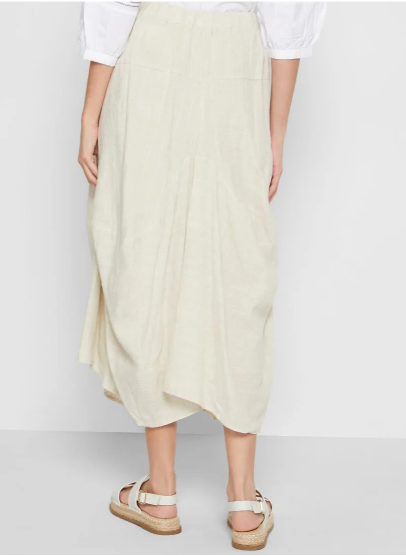 ELEGANZA Pleated Midi Skirt