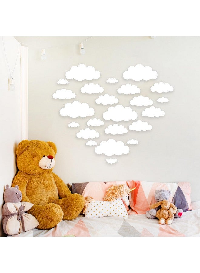 MAFOX Clouds Wall Decals 12 inch Self Adhesive Removable Wallpaper Vinyl Sticker Large Decoration for Nursery Living Room Kids Baby Children Boys Girls Bedroom Decor Home Art Mural - Image 3