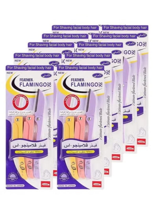 Feather-Flamingo S Original Razor Blades, 10-Pack
