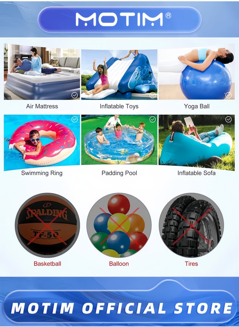 Motim Portable Air Pump for Inflatables with 4 Sizes Nozzle 4000mAh 5KPA for Paddling Pool Inflatables Mattress Airbed Pool Toy  - Image 3