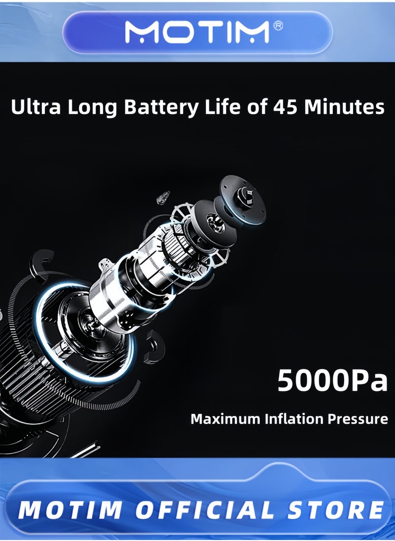 Motim Portable Air Pump for Inflatables with 4 Sizes Nozzle 4000mAh 5KPA for Paddling Pool Inflatables Mattress Airbed Pool Toy  - Image 5