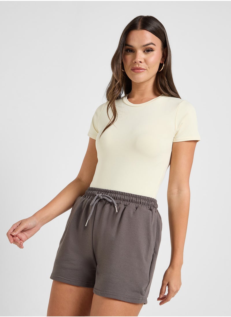 Ginger Basics Crew Neck Polyamide Bodysuit  - Image 1