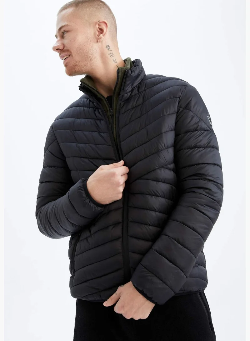 ديفاكتو Standard Fit Long Sleeve Bomber Jacket