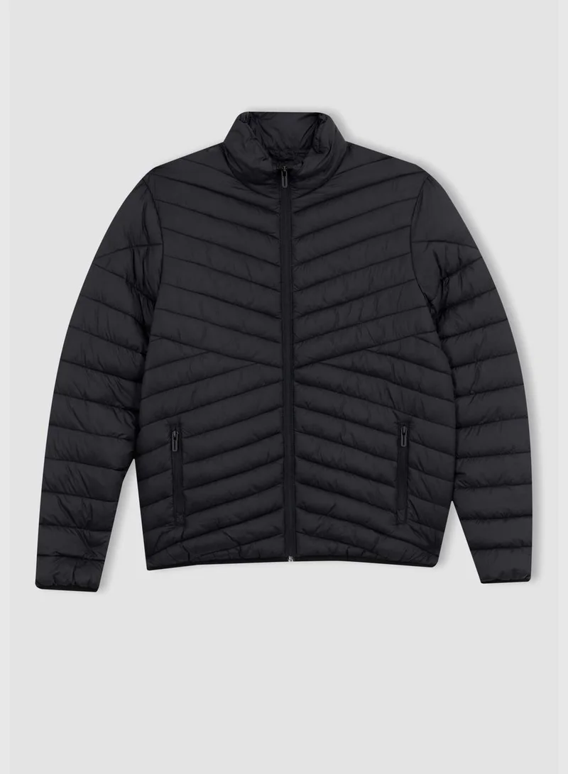 ديفاكتو Standard Fit Long Sleeve Bomber Jacket