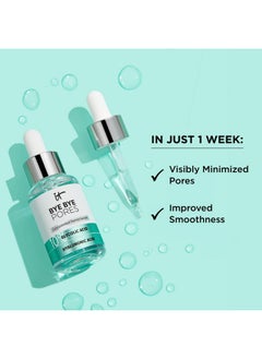 IT COSMETICS IT Cosmetics Bye Bye Pores 10% Glycolic Acid Face Serum - Visibly Minimizes Pores In 1 Week & Gently Exfoliates to Help Refine Skin’s Texture - With Hyaluronic Acid for Hydration -1 Fl. Oz  - Image 3