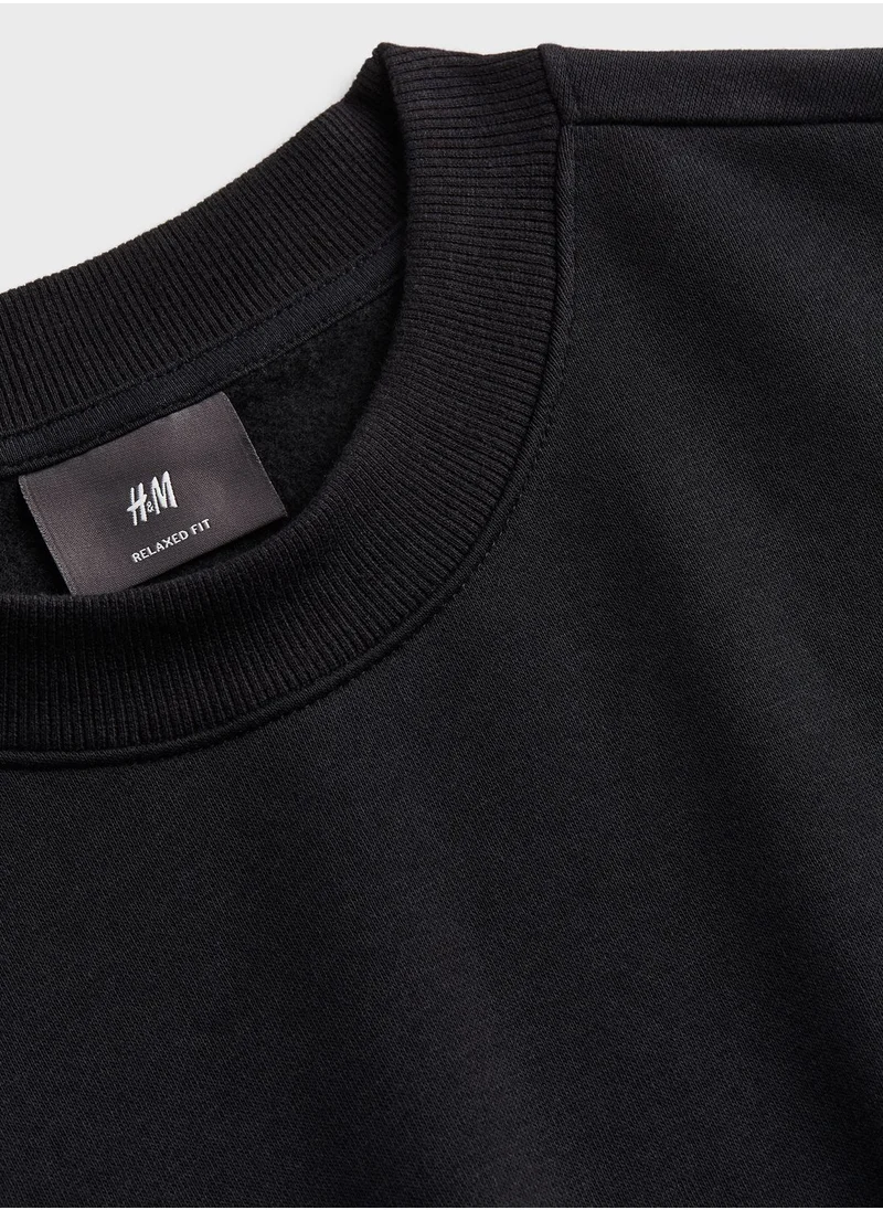 اتش اند ام Essential Relaxed Fit Sweatshirt