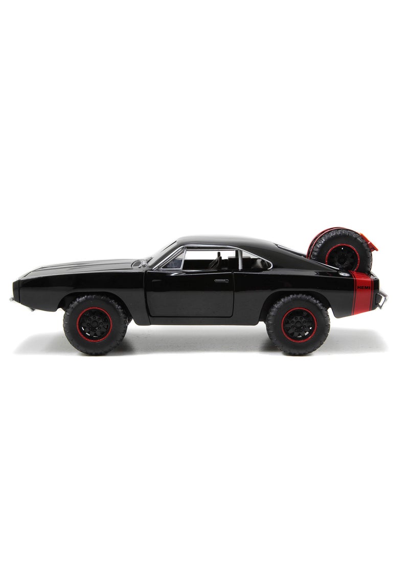 Jada Toys Jada Dom's 1970 Dodge Charger R/T Off Road Version Fast & Furious 7" Movie 1/24 Diecast Model Car  - Image 4