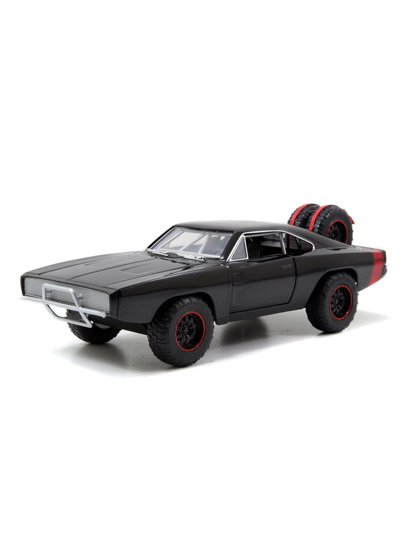 Jada Toys Jada Dom's 1970 Dodge Charger R/T Off Road Version Fast & Furious 7" Movie 1/24 Diecast Model Car  - Image 1