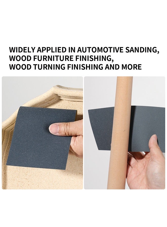 36 Sheets Sandpaper, 400 to 3000 Assorted Grit Sanding Paper, Premium Wet Dry Waterproof Sand Paper, Used for Wood, Furniture, Metal, Polishing and Automotive Polishing, 23 x 9.3CM  - Image 4