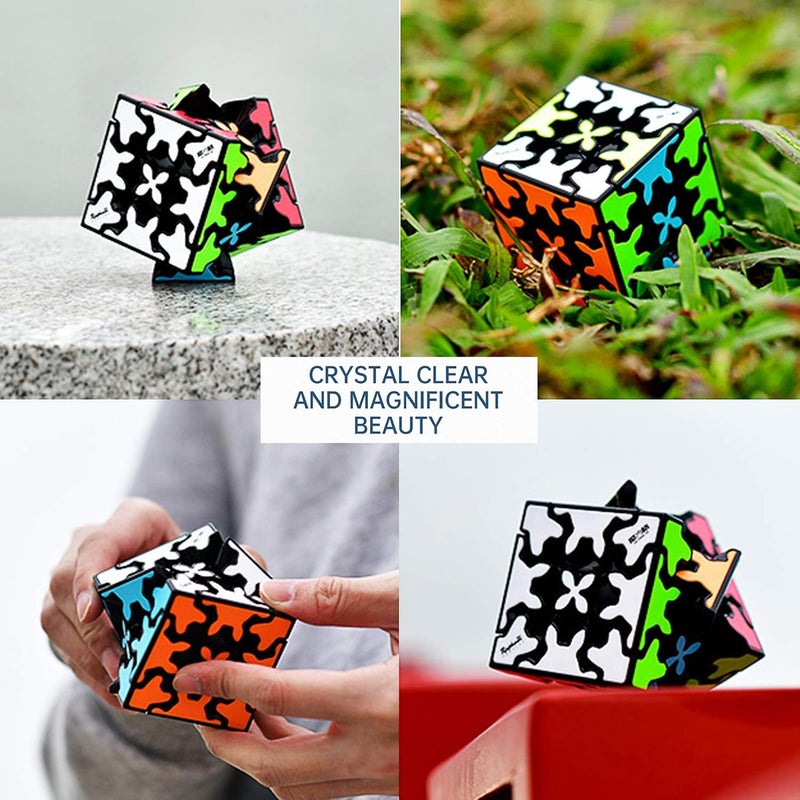 Gear Cube 3x3 with Three-Dimensional Gear Structure - Magic Cube Puzzle Toy (57mm) - Image 3