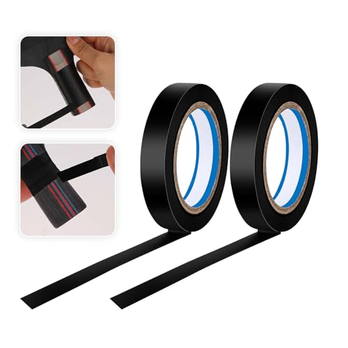salbsever 2 Rolls Finishing Tape Tennis Racket, 0.39 Inch × 11 Yards Grip Tennis Finishing Tape PVC Tennis Badminton Racquet Grip Tape Tennis Racket Wrap Grip Vinyl Extra Racquet Tape for Tennis Badminton - Image 1