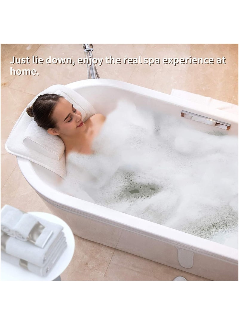 MileMelo Full Body Bath Pillow, Luxury Bathtub Pillow Bath Pillows for Tub Neck and Back Support, Adults Bathtub Cushion and Bath Tub Pillow Headrest, Great Back Support for Adults - Image 2