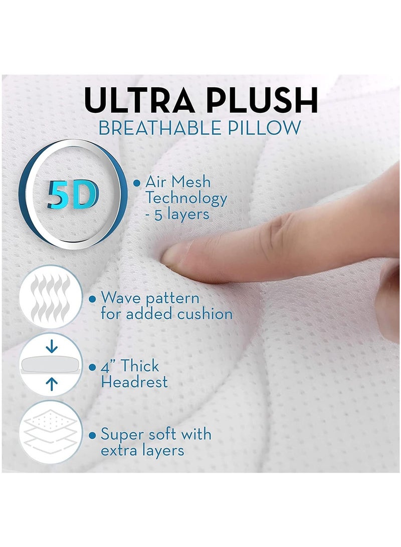 MileMelo Full Body Bath Pillow, Luxury Bathtub Pillow Bath Pillows for Tub Neck and Back Support, Adults Bathtub Cushion and Bath Tub Pillow Headrest, Great Back Support for Adults - Image 4