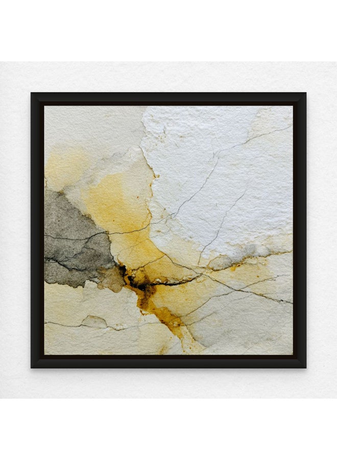 Art Decor Framed Canvas Abstract Neutral Minimalist Texture Art Square Print of Modern Abstract Art Wall Décor for Home Living Room Office.