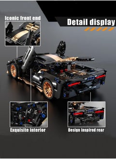 M MIAOYAN Compatible with Lego sports car building blocks 1:14 assembly toys with pull back system car model Lego technology small particle toys  - Image 3