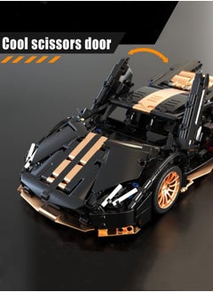 M MIAOYAN Compatible with Lego sports car building blocks 1:14 assembly toys with pull back system car model Lego technology small particle toys  - Image 2