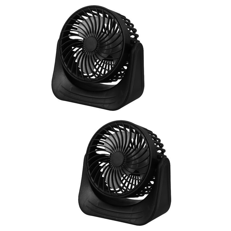 2 Sets Household Pocket Fan Convenient Personal Fan Portable Mini Fan Convenient Desktop Fan Small Usb Fan - Image 1