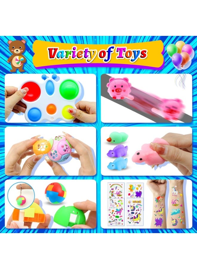 Moonmen 206PCS Party Favors for Kids 3-5 4-8-12, Fidget Toys Pack Birthday Bulk Goodie Bag Stuffers, Treasure Box Toys for Classroom Prizes for Kids - Image 5