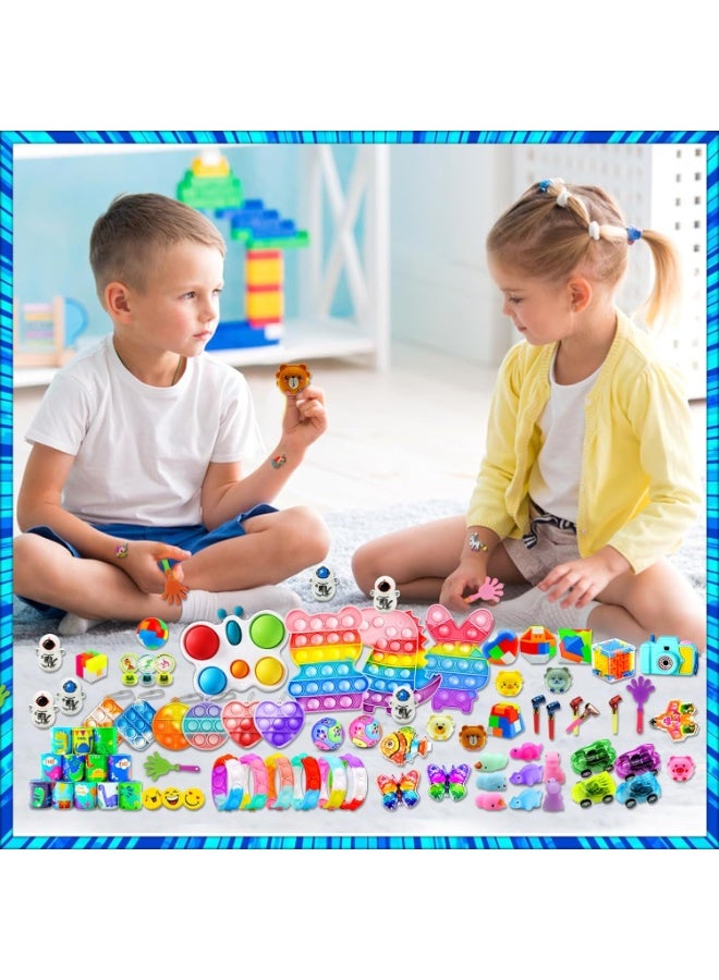Moonmen 206PCS Party Favors for Kids 3-5 4-8-12, Fidget Toys Pack Birthday Bulk Goodie Bag Stuffers, Treasure Box Toys for Classroom Prizes for Kids - Image 2