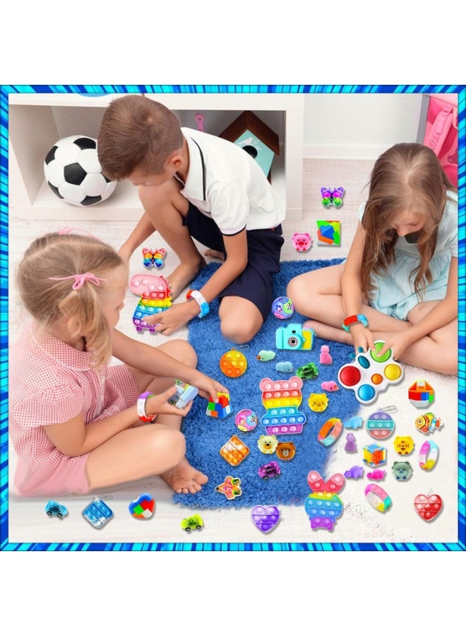 Moonmen 206PCS Party Favors for Kids 3-5 4-8-12, Fidget Toys Pack Birthday Bulk Goodie Bag Stuffers, Treasure Box Toys for Classroom Prizes for Kids - Image 4