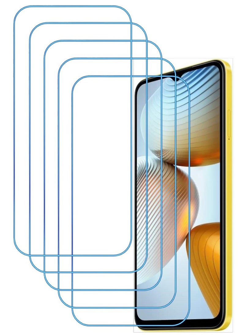 ACLIX 5 Pieces Antistatic ESD Dustproof Premium Quality High Definition Clear Tempered Glass Screen Protector Designed For Xiaomi Poco M4 5G - Image 1