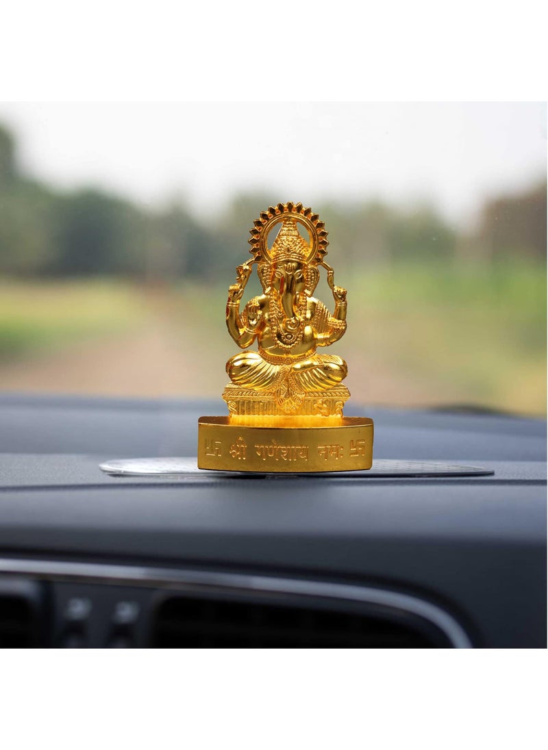 Spillbox Spillbox Car Dashboard Idols Accessories Car Dashboard Interior Perfect for Gifting Decorative Showpiece for Home and Office Ganesh No4 