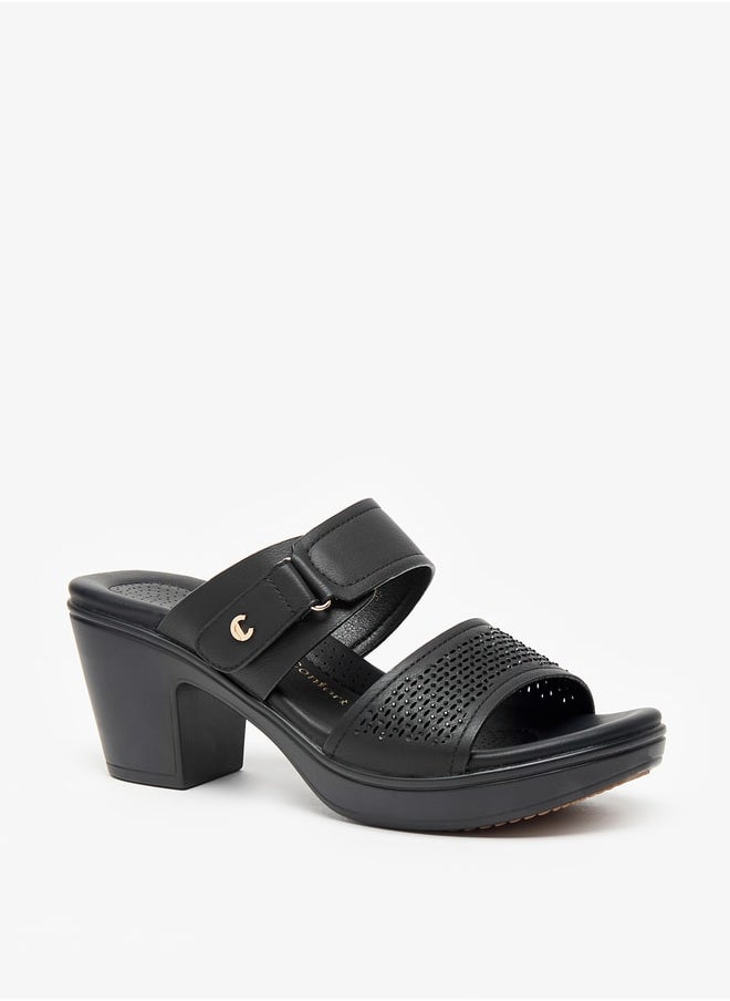 Le Confort LE CONFORT SANDAL LAZER CUT BLING TWO PART EMBELLISHED SANDAL  - Image 1