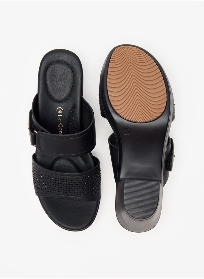 Le Confort LE CONFORT SANDAL LAZER CUT BLING TWO PART EMBELLISHED SANDAL  - Image 4