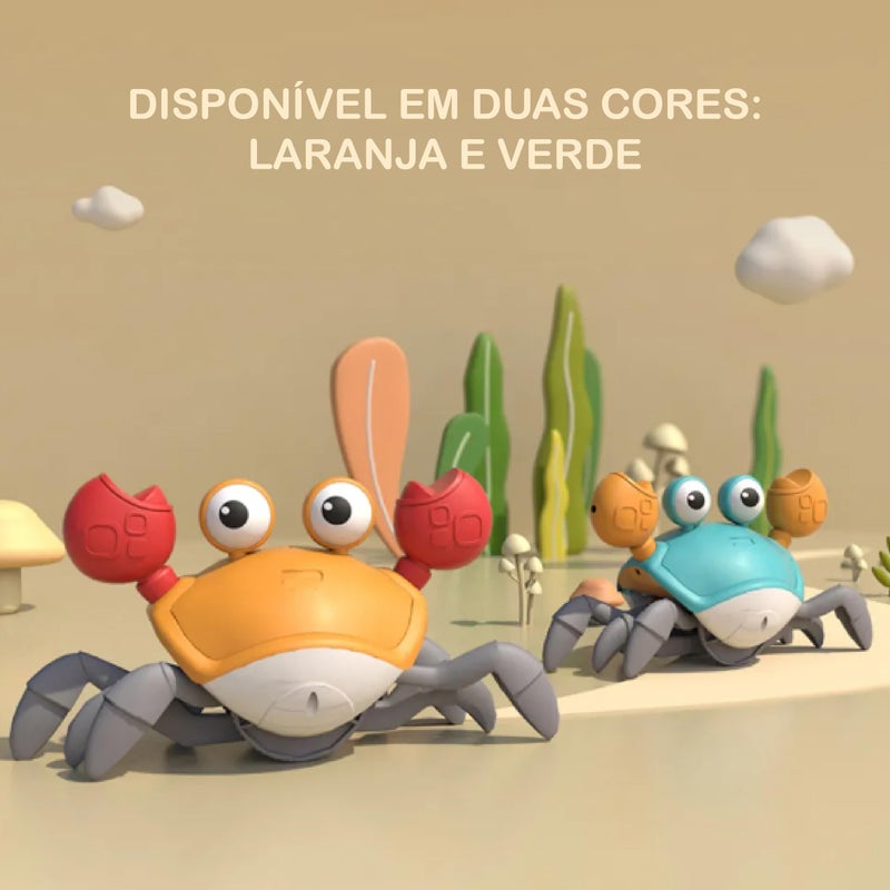 Crab Toy with Music Walking and Obstacle - Battery Powered (AA) (Orange) - Image 5