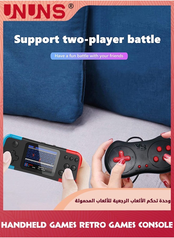 UNUNS - Handheld Game Console For Kids Adults,500 Classic Retro Handheld Video Game Console,Portable Gamebox,Electronic Video Games Support 2 Players And Tv Connection,Travel Games For Birthday Gift, - Image 1